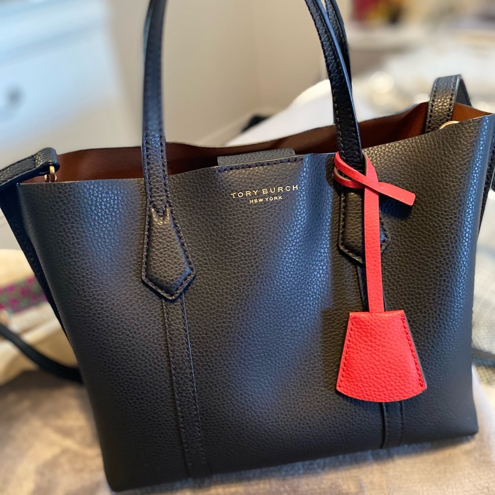 tory burch perry small triple tote bag
